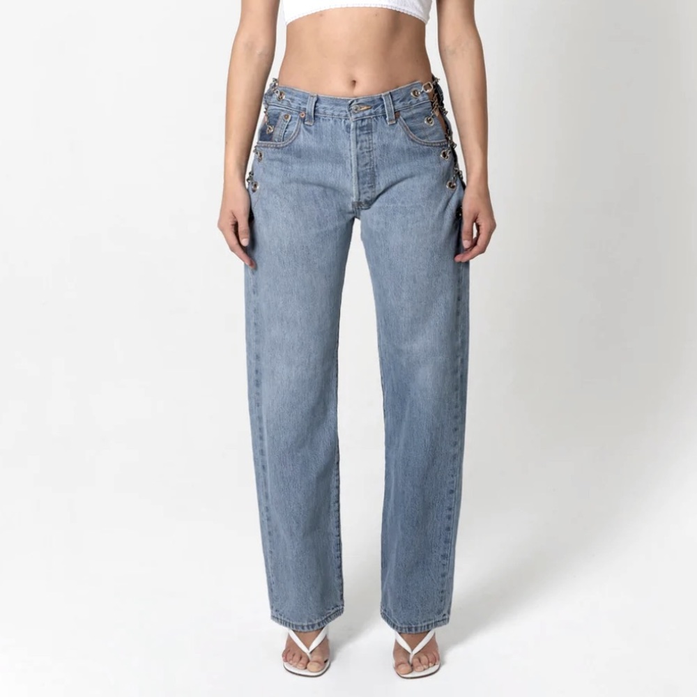 EB denim vintage chain pants Small